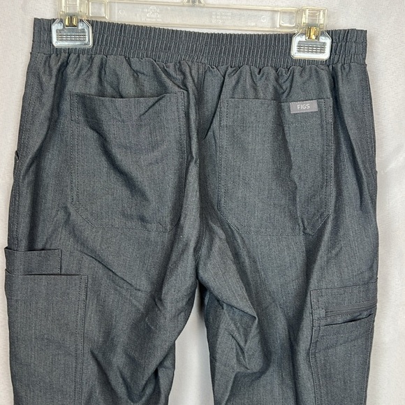 Figs Yola Technical Collection Graphite Teal drawstring skinny scrub siz… - Picture 7 of 12